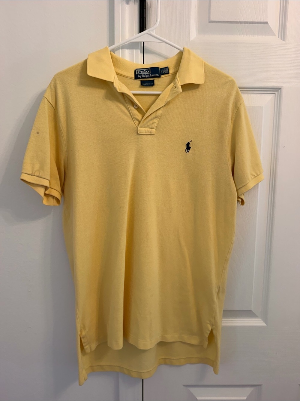 Polo by Ralph Lauren Pale Yellow Short-Sleeve Polo with Navy Pony